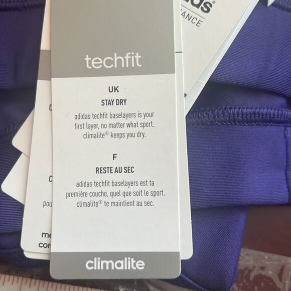 Adidas Sports Bra NWT Women’s Performance Tec- Fit Sports Bra Purple Size Small - Picture 8 of 14